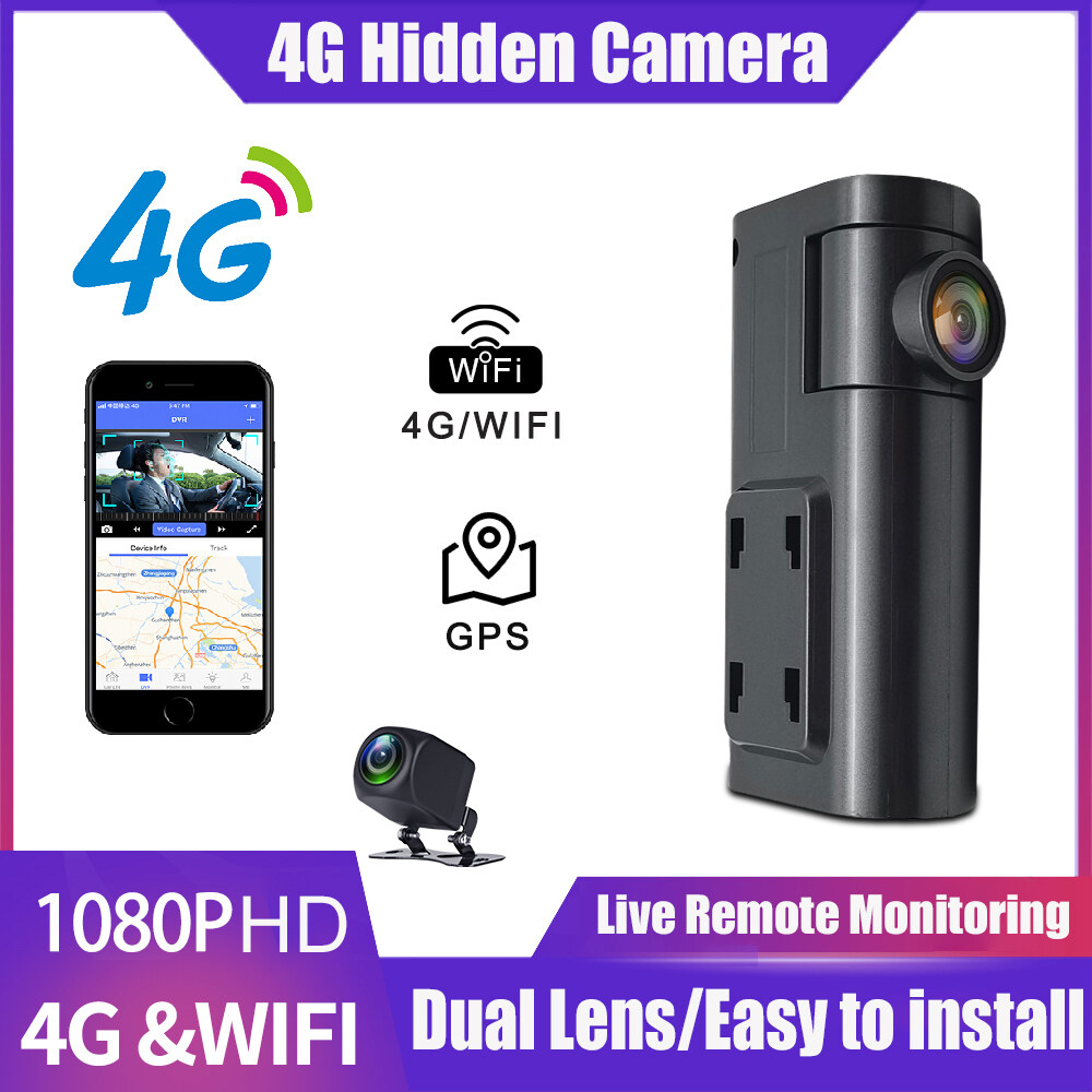EKLEVA 4G Car DVR Hidden Dash Cam Dual Lens Record With WIFI GPS Tracking Camera Dual Cams Record Vehicle Mini Dash Camera
