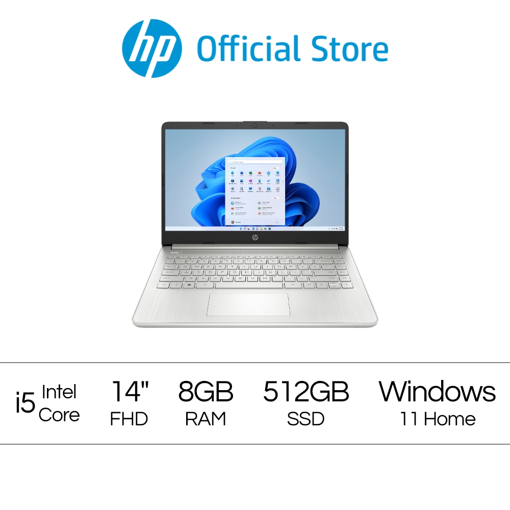 Laptop 14s- 14s-dq5025TU i5 12th gen 1 yrs onsite warranty - 14s-dq5026TU i7 12th Gen 2 yrs onsite warranty - 14s-fq1012AU AMD Ryzen™ 5 1 yrs onsite warranty - 8GB RAM - 16GB RAM - 512GB SSD - 14 FHD 