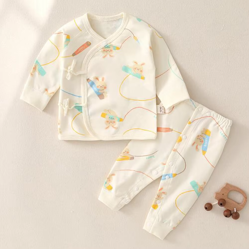Baby Girl Two Piece Sets Cotton Long Sleeve Tops Pants Spring Autumn Hospital 0-6 Months Baby Boy Outfits Unisex Newborn CLothes